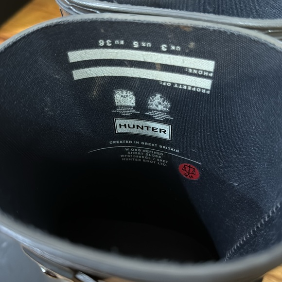 Grey Short Hunter Rain Boots - Picture 3 of 6